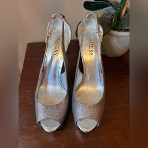 Glitter GUESS Heels Size 8.5